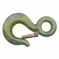 Midwest Fastener 1-1/2 Ton Zinc Plated Steel Safety Slip Hooks with Eyes 54657